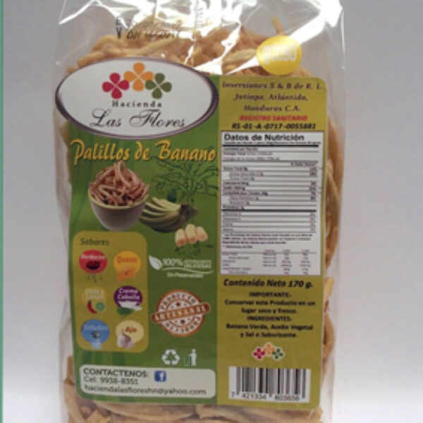 Palillos de Banano 170g